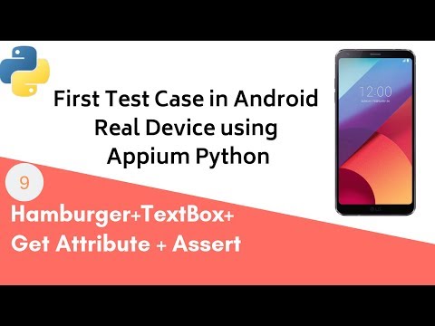 Appium Python Android Real Device Testing First Test Case