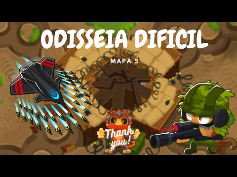 ODISSEIA DIFICIL - PARTE 5 - FACTOR X | Bloons TD 6 | NO MONKEY KNOWLEDGE
