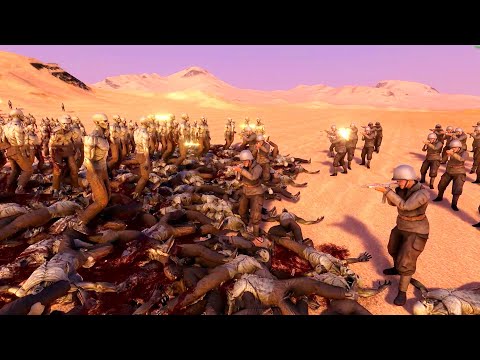 100 us soldiers vs 100000 zombies ，who will win? Ultimate Epic Battle Simulator