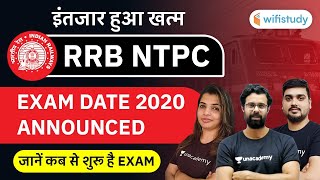 RRB NTPC Exam Date 2020 | NTPC 2020 Exam Date Announced | Check Railway NTPC Dates | wifistudy