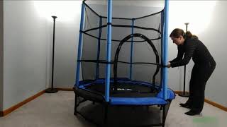 LBLA Kids Trampoline, 55” Mini Trampoline for Kids with Enclosure Net and Safety Pad