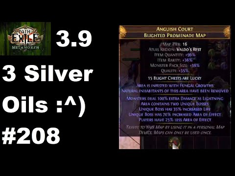 I had to try 3 Silver Oil T16 Blighted Maps - 208