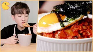 전자렌지로 끝내는 존맛탱 컵밥 만들기 + 먹방 + 깨알NGㅣYAMMoo