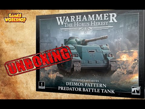 Horus Heresy / Deimos Predator Battle Tank / Unboxing