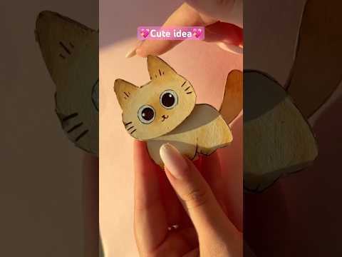Cute idea🐱💕 #diy #cute #cutecat #cat #tutorial