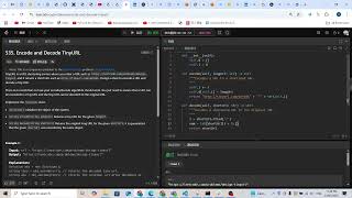 YouTube video 'Leetcode 535. Encode and Decode TinyURL (hash table)'