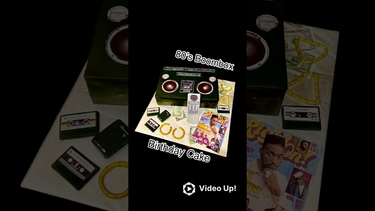 80s Boombox #Birthday #Cake