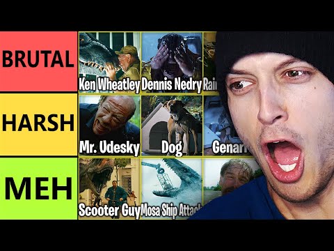 Ranking EVERY HUMAN DEMISE in Jurassic World / Park!