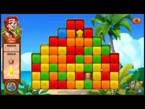 Lost Island Blast Adventure Level 504 - NO BOOSTERS 🏝️ | SKILLGAMING ✔️