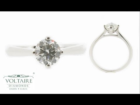 Solitaire Compass Four Claw Engagement Ring - ER 1001