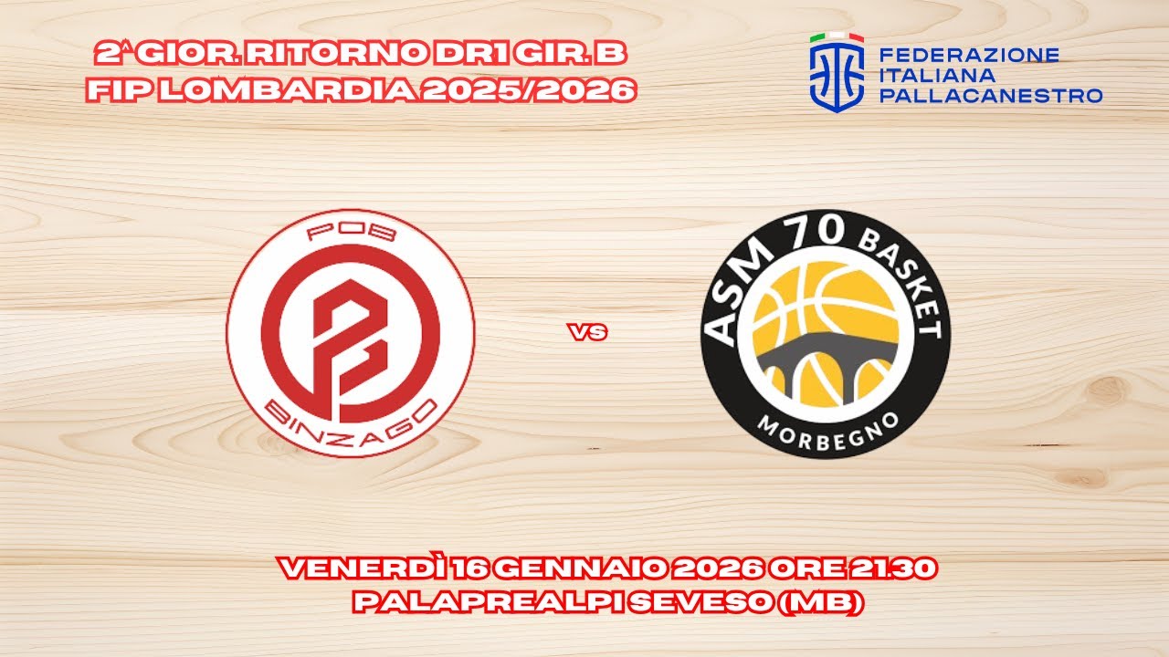 POB Binzago Basket vs ASM70 Morbegno