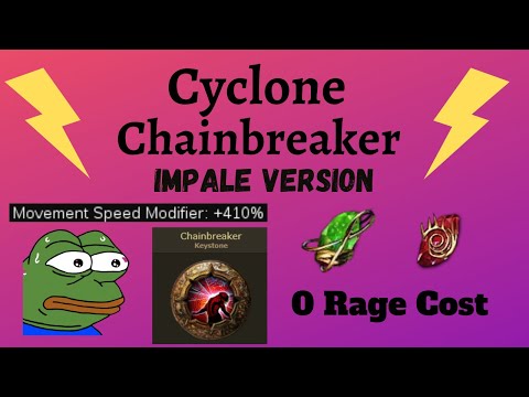 3.14 Chainbreaker Cyclone (Impale Version) - 400%+ MS (3.15 Expedition Update in description)