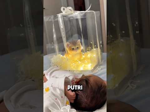 Ayah ini Bawa Hadiah Anak Kucing Lucu untuk Bayinya yang Baru Lahir!