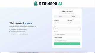 How to Sign Up & Get StartedTitle:How to Sign Up for Requisor and Start Planning in Under 1 Minutes