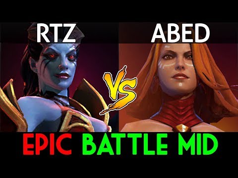 Abed [Lina] VS Arteezy [Queen of Pain] - Epic Battle 10k VS 9k