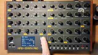 Video thumbnail for MFB SYNTH PRO VCO DEMO by HerrFricke Junior
