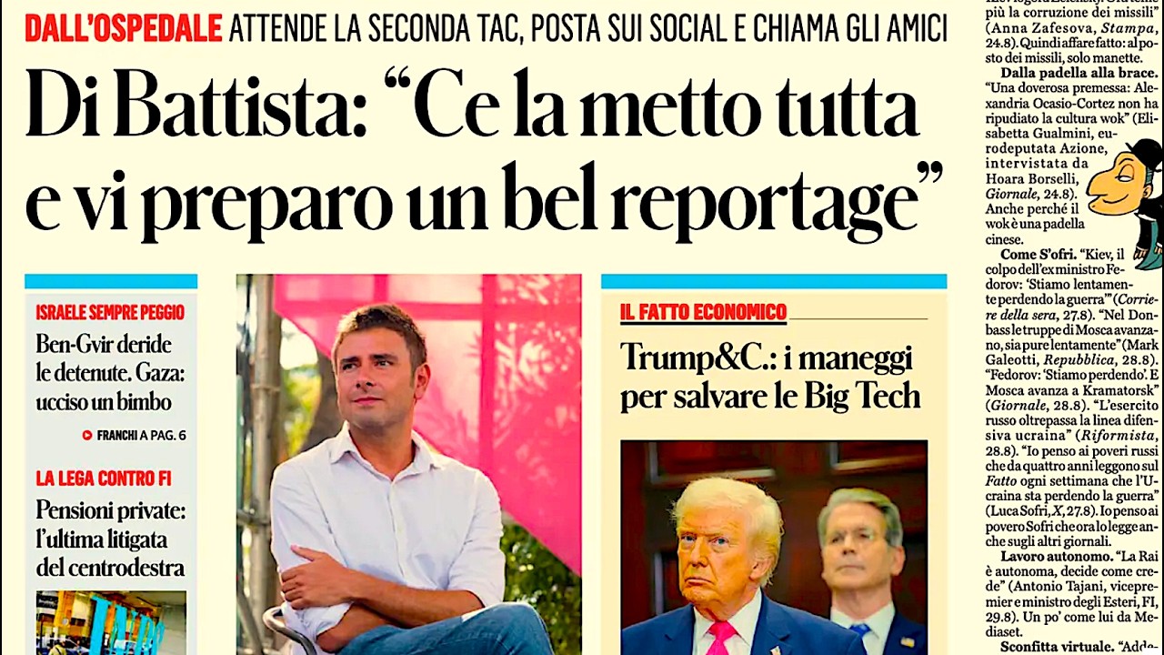 RASSEGNA STAMPA 31 AGOSTO 2026. QUOTIDIANI NAZIONALI ITALIANI PRIME PAGINE DEI GIORNALI DI OGGI.