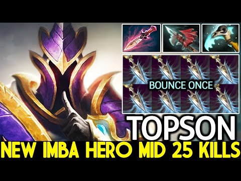 TOPSON [Silencer] New Imba Hero Mid 25 Kills Right Click Boss Dota 2