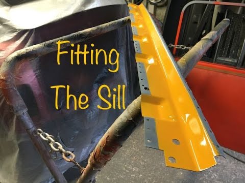 Classic Mini Clubman Budget Restoration - Outer Sill Fitting