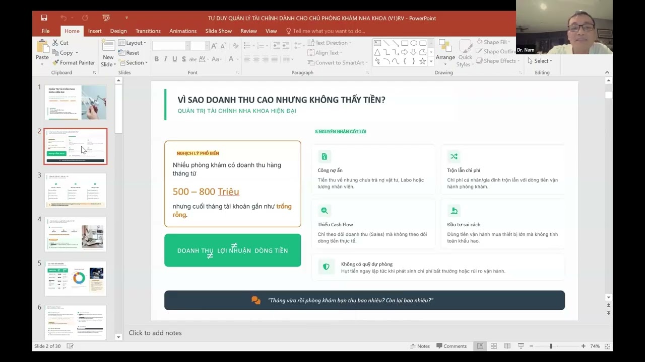 Xem toàn bộ webinar: quản trị tài chính phòng khám nha khoa