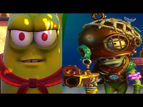 PVZ Garden Warfare 2: SCUBA SOLDIER vs SUPER BEAN!! (GRAVEYARD OPS Gameplay)