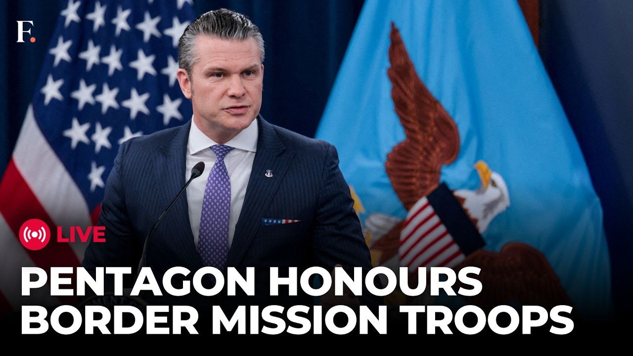 Pentagon LIVE: 50 US Service Members Receive Mexican Border Defence Medal for Border Mission
