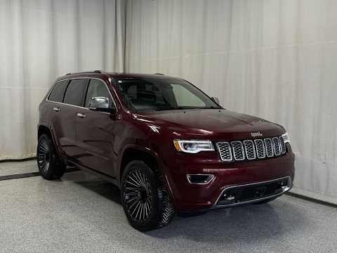 2021 Jeep Grand Cherokee Overland 4x4 in Red for sale at Park Mazda in Sherwood Park, AB