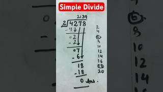 Easy way divide solution #mathematics #maths #mathstricks #divide #division #additiontricks #shorts