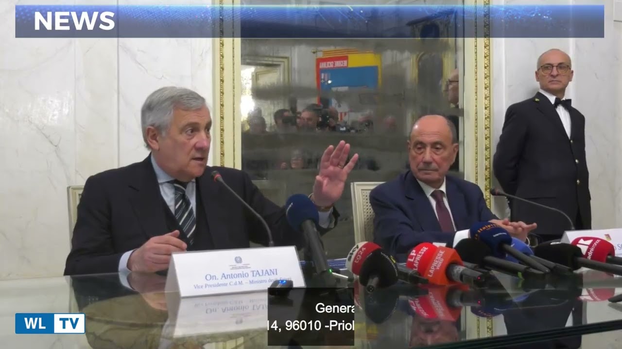 Rassicurazioni da Tajani: il governatore Schifani va avanti