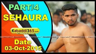(1) Sehaura (Ludhiana) Kabaddi Tournament 3 Oct 2015