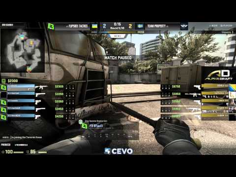 FlipSid3 vs Property Game 2 (CEVO-P CS:GO Season 8) - Helium & Dust