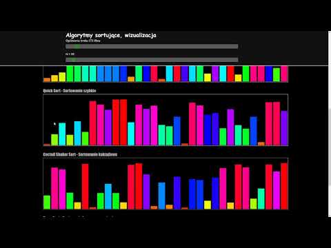 Sorting Algorithms Visualisation Html Canvas