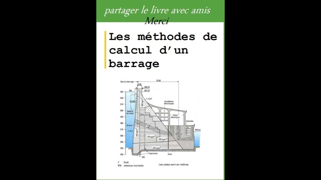 Les méthodes de calcul d’un barrage PDF