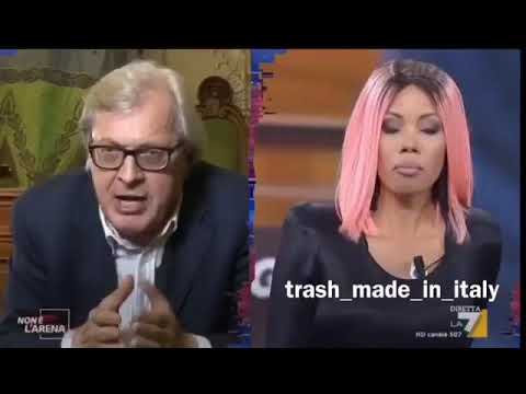 VITTORIO SGARBI usa parole pesanti contro Mariestelle Polanco BUNGA BUNGA e litiga a NON È L'ARENA