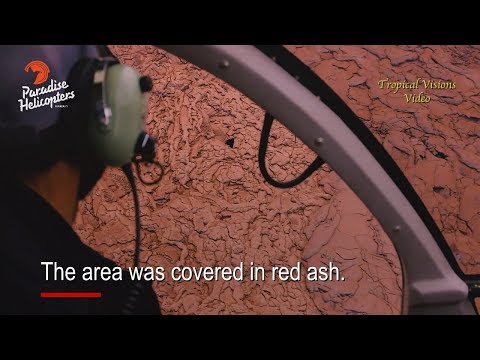 Flyover Pu'u O'o: Huge Plume, Steaming Fissures (May 1, 2018)