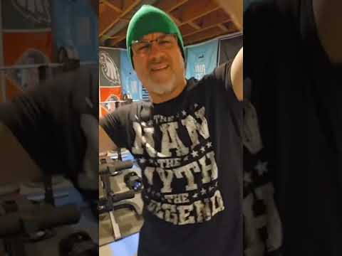 Day 2️⃣4️⃣ 2nd Quarter Challenge 🎯 Chest & Triceps 🏋‍♀️ Scooby Doo 🐕 The Myth 🏔 4/21/25