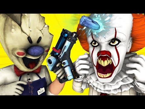 ICE SCREAM 7 vs PENNYWISE (It Dancing Clown Scary Teacher Miss T Mobile Horror Game 3D Animation)