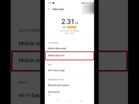 How to Turn ON Data Limit in realme mobile | Data Limit kaise hataye #shorts