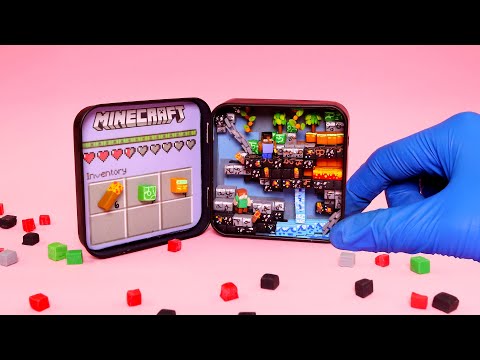 Making Tiny Minecraft World Box - Caves & Cliffs: Part 2 | Polymer Clay