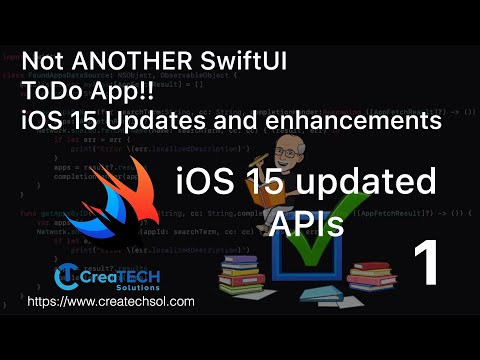 My To Dos SwiftUI app iOS15 update 1 - iOS 15 APIs, FocusState, Keyboard Toolbar and Alerts thumbnail