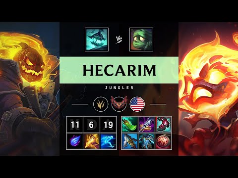 Hecarim Jungle vs Amumu - NA Grandmaster Patch 25.18