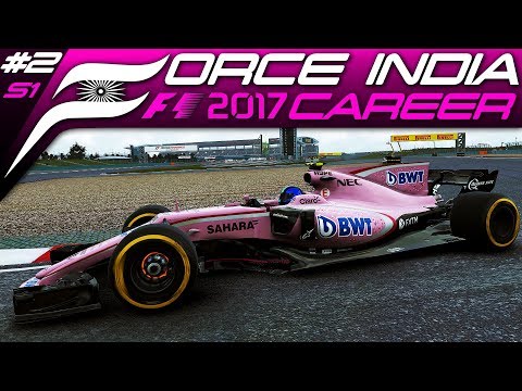 F1 2017 CAREER MODE #2 | FIRST RACE IN THE WET! | China