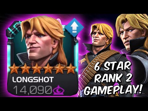 6 Star Longshot Rank 2 Rank Up & Act 6 Gameplay! - Mystic God Tier - Marvel Contest of Champions