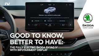 The new ŠKODA ENYAQ iV: with Infotainment Display Trailer