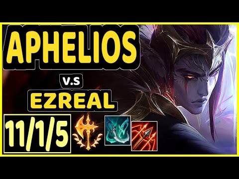 ABLE (APHELIOS) vs EZREAL - 11/1/5 KDA BOTTOM ADC GAMEPLAY - KR Ranked GRANDMASTER
