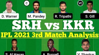 SRH vs KKR Dream11, SRH vs KKR Dream 11 Today Match, SRH vs KKR Status 2021, KKR vs SRH Dream11 Team