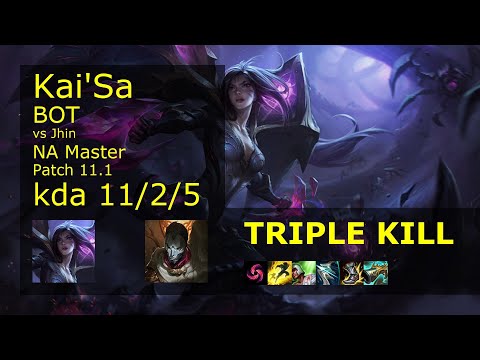Kai'Sa ADC & Neeko vs Jhin & Sett - NA Master 11/2/5 Patch 11.1 Gameplay