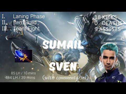 DOTA 2 PRO PLAY | Sumail Sven | 85 CS in 10 mins | 18-0-9 KDA