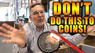 Coin Shop Owner on HOW TO CLEAN COINS?