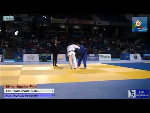 Judo 2013 European Championships Cadets Tallinn: Taghizade (AZE) - Kopuz (TUR) [-55kg]